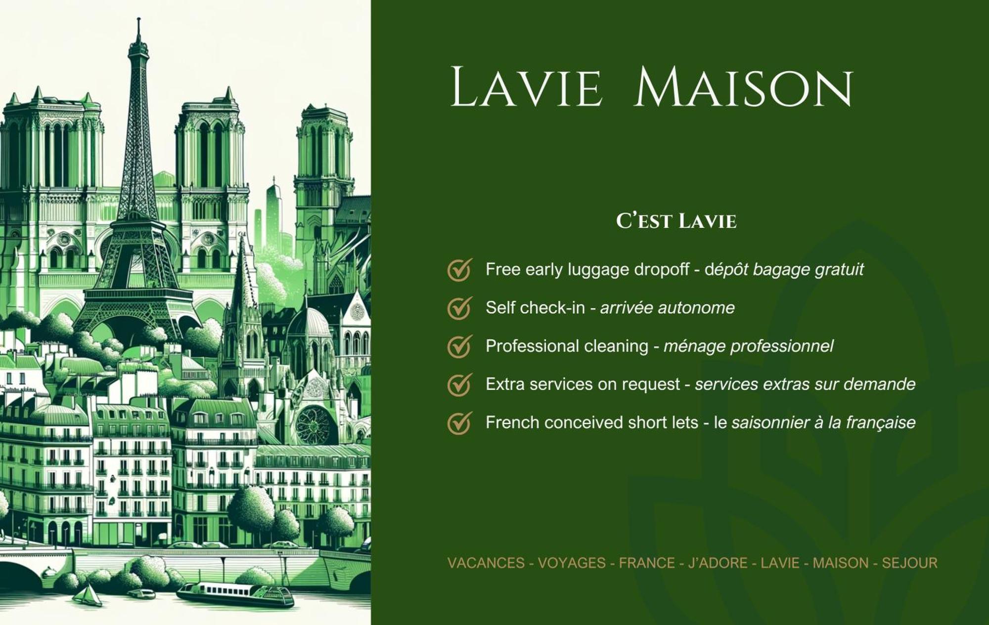 פריז Lavie Maison Chic Stay Ac Parking מראה חיצוני תמונה